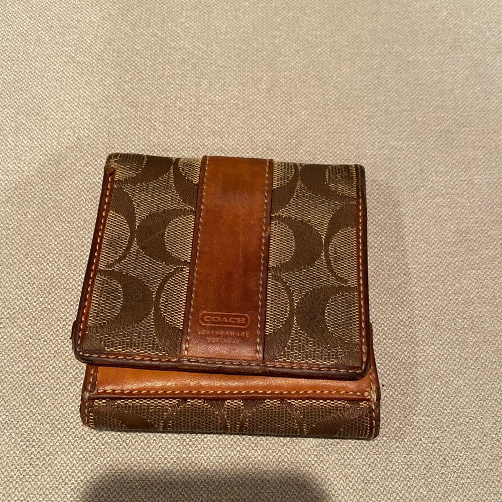 Coach Signature C Wallet khaki